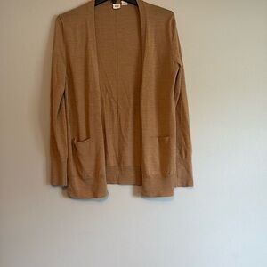 GAP CARDIGAN, camel colored, size medium